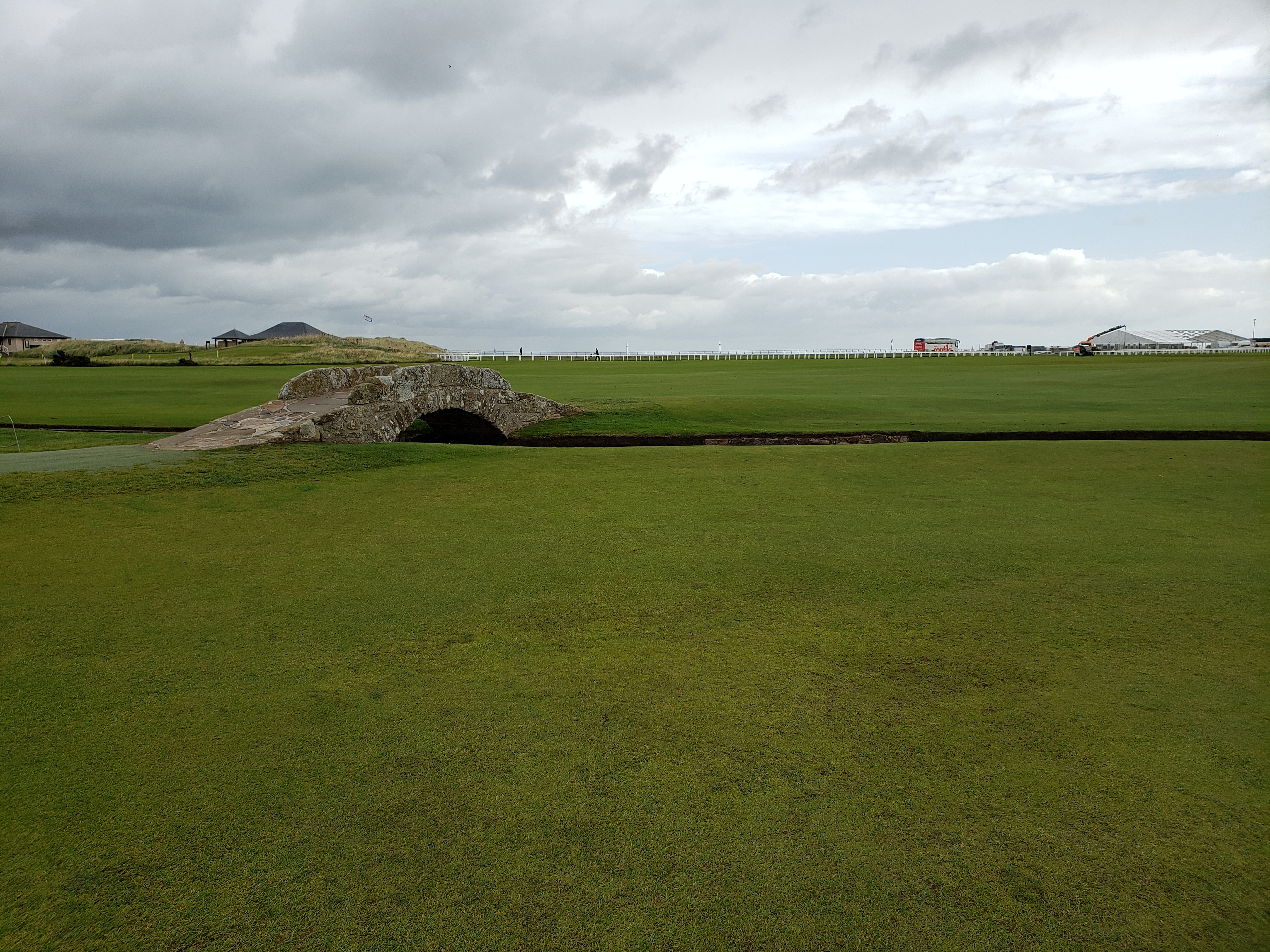 The Swilcan Bridge on the 18th hole of the Old Course at St Andrews