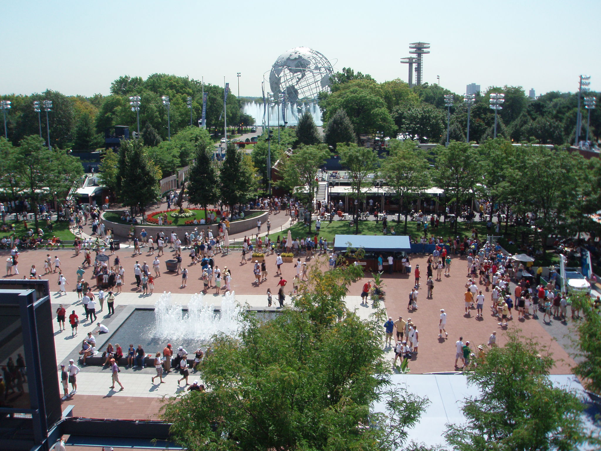 The grounds at the USTA National Tennis Center during the US Open