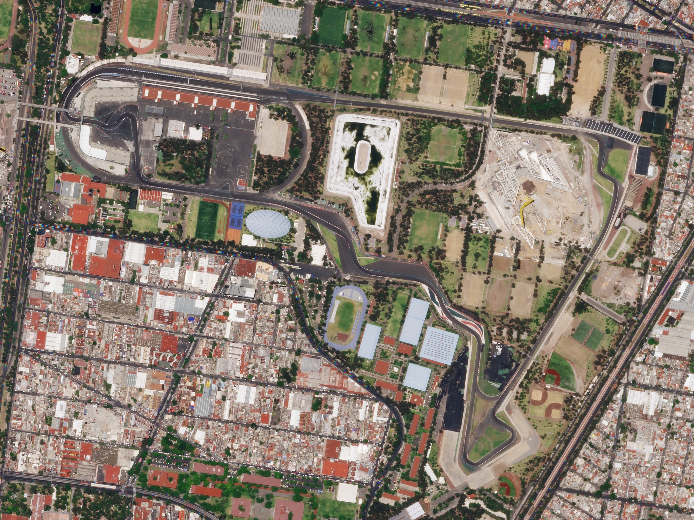 The Corner of F1 That Runs Through a Baseball Stadium