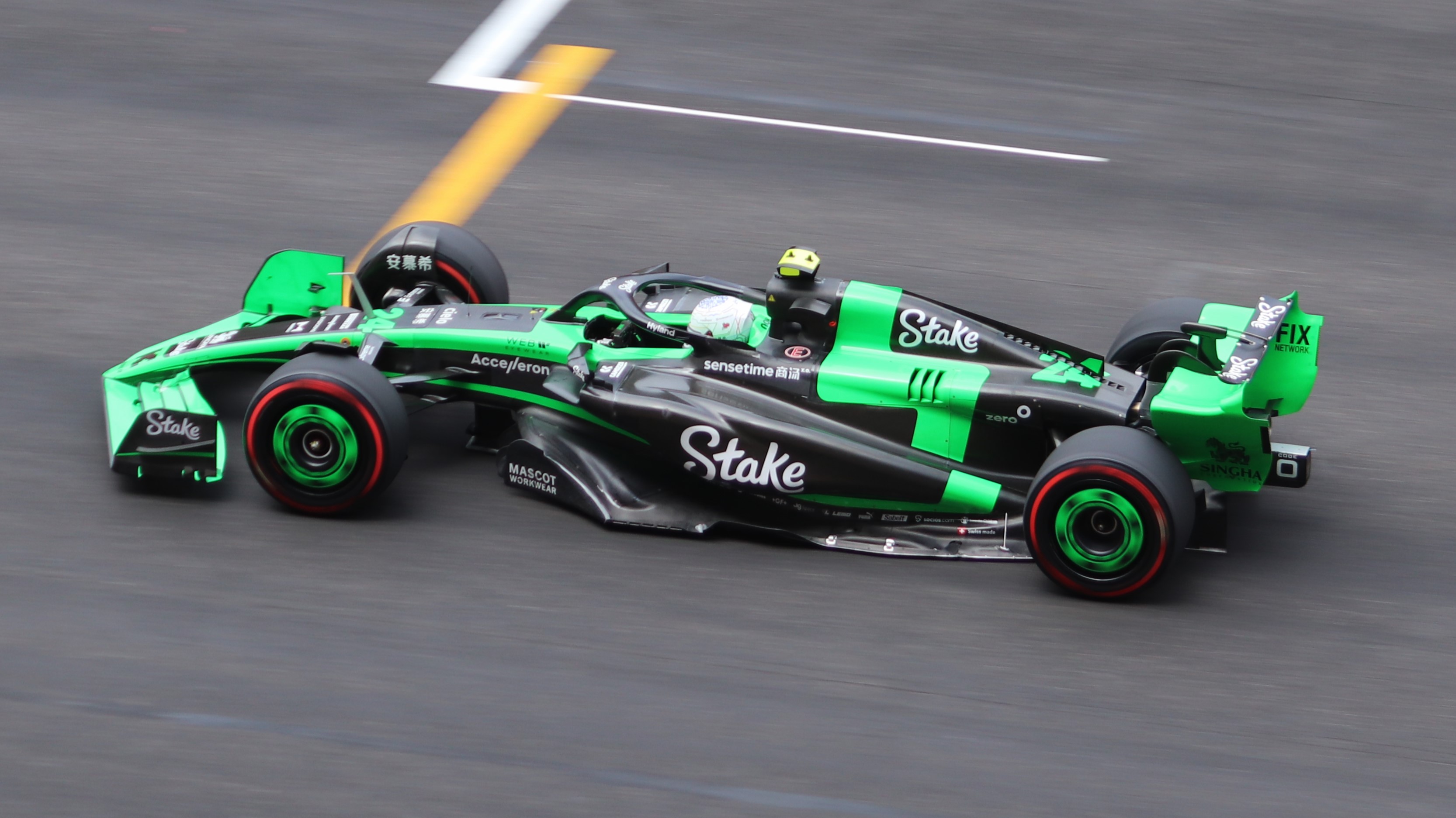 Zhou Guanyu at the 2024 Chinese Grand Prix