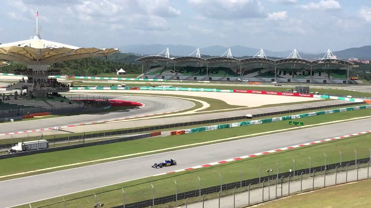 View of Sepang International Circuit from the C2 hillstand, Malaysia