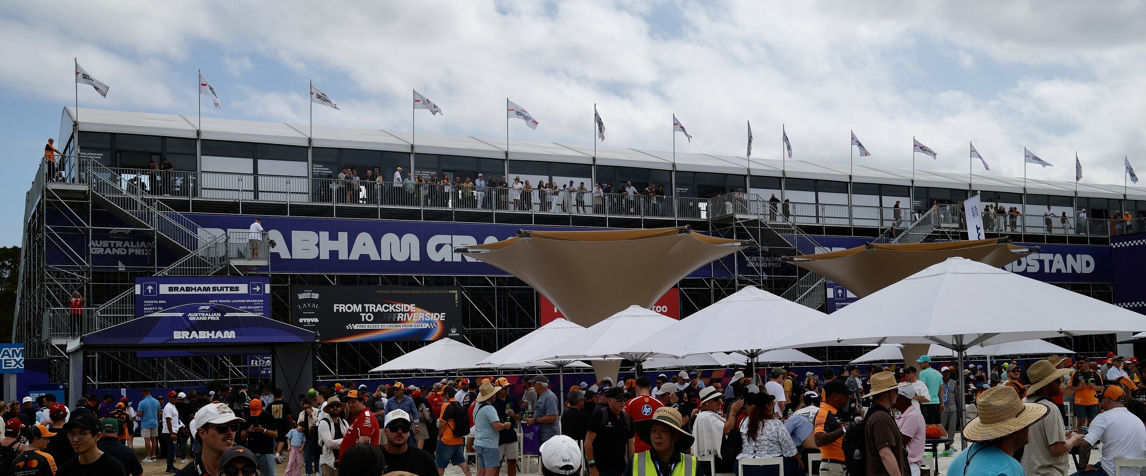 Brabham Grandstand at Albert Park, Turns 1 & 2