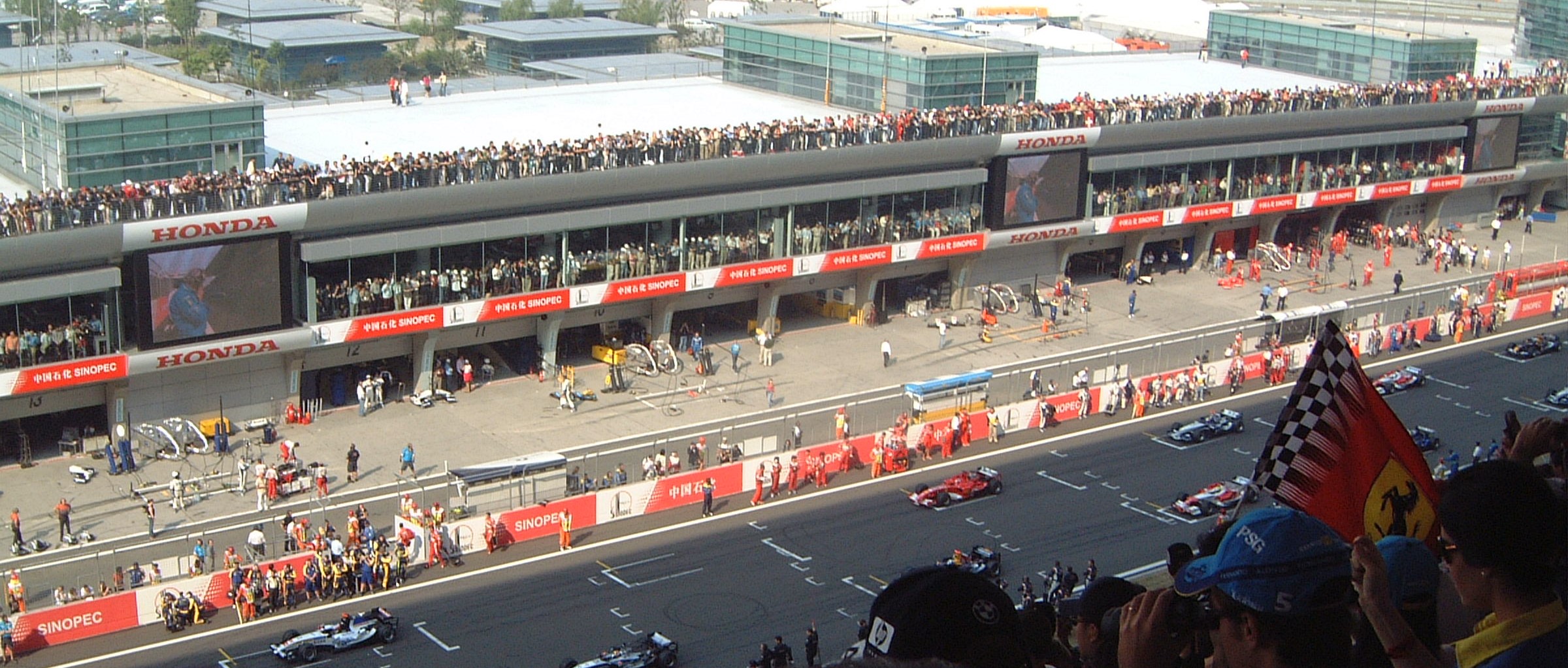 Grandstand A — Shanghai's Main Straight, Start to Podium
