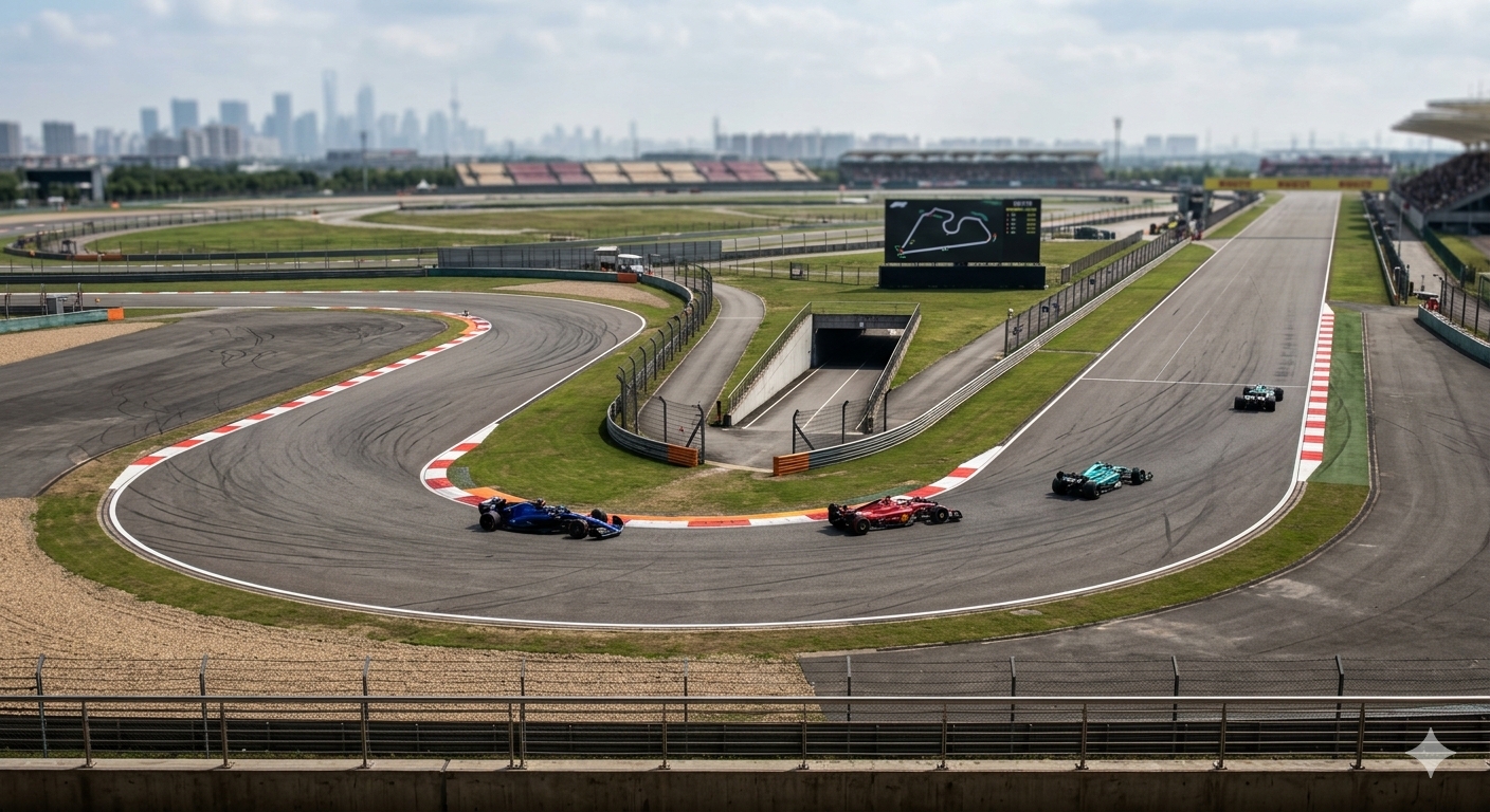 Grandstand E at Shanghai International Circuit, Turns 11-13 complex