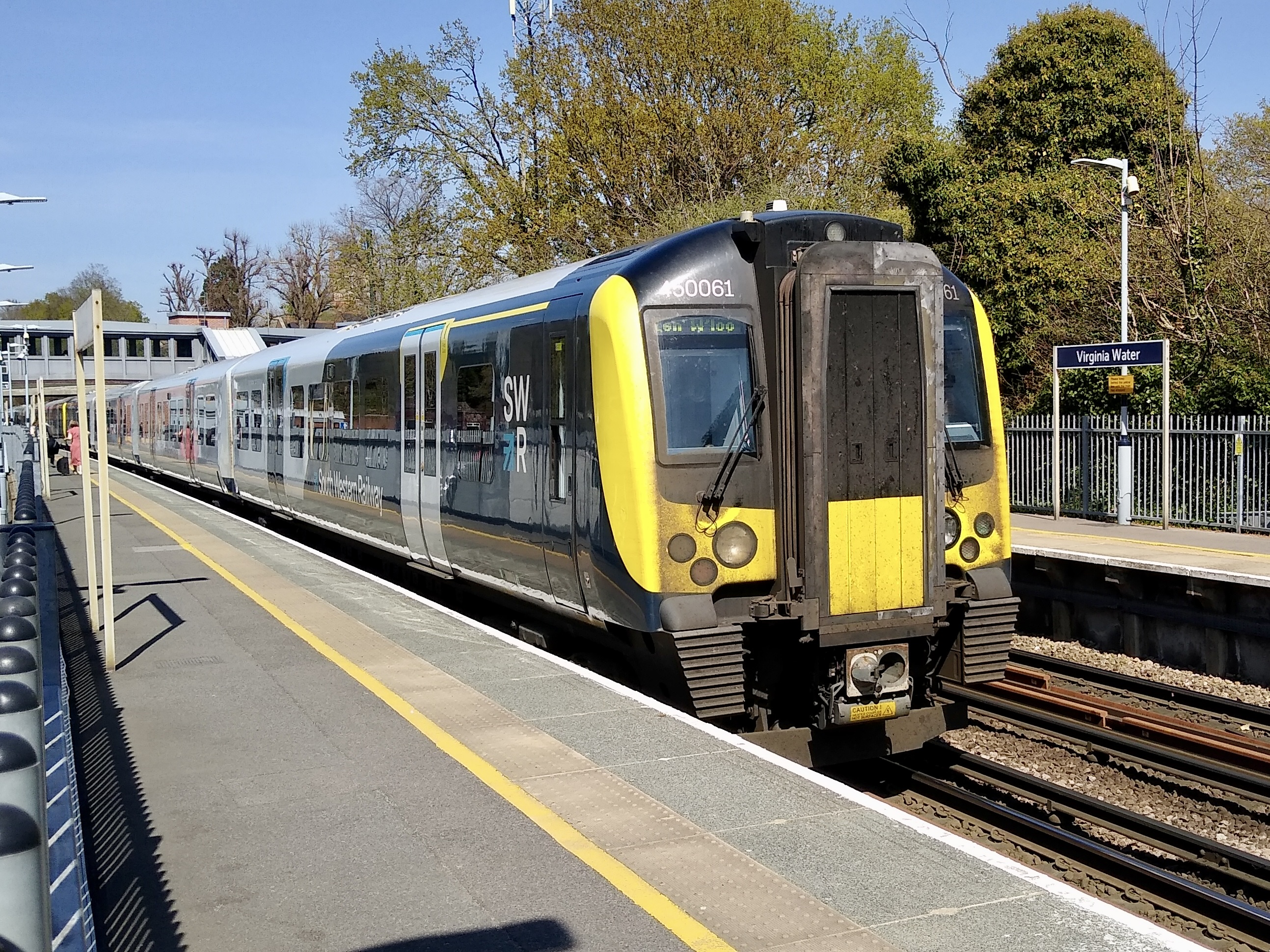A South Western Railway train at Virginia Water station