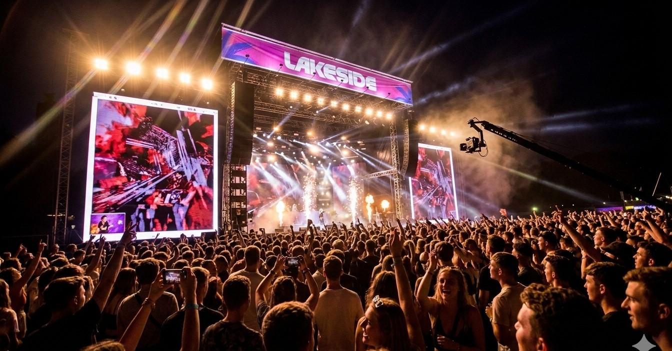 Lakeside Festival concert stage at Albert Park
