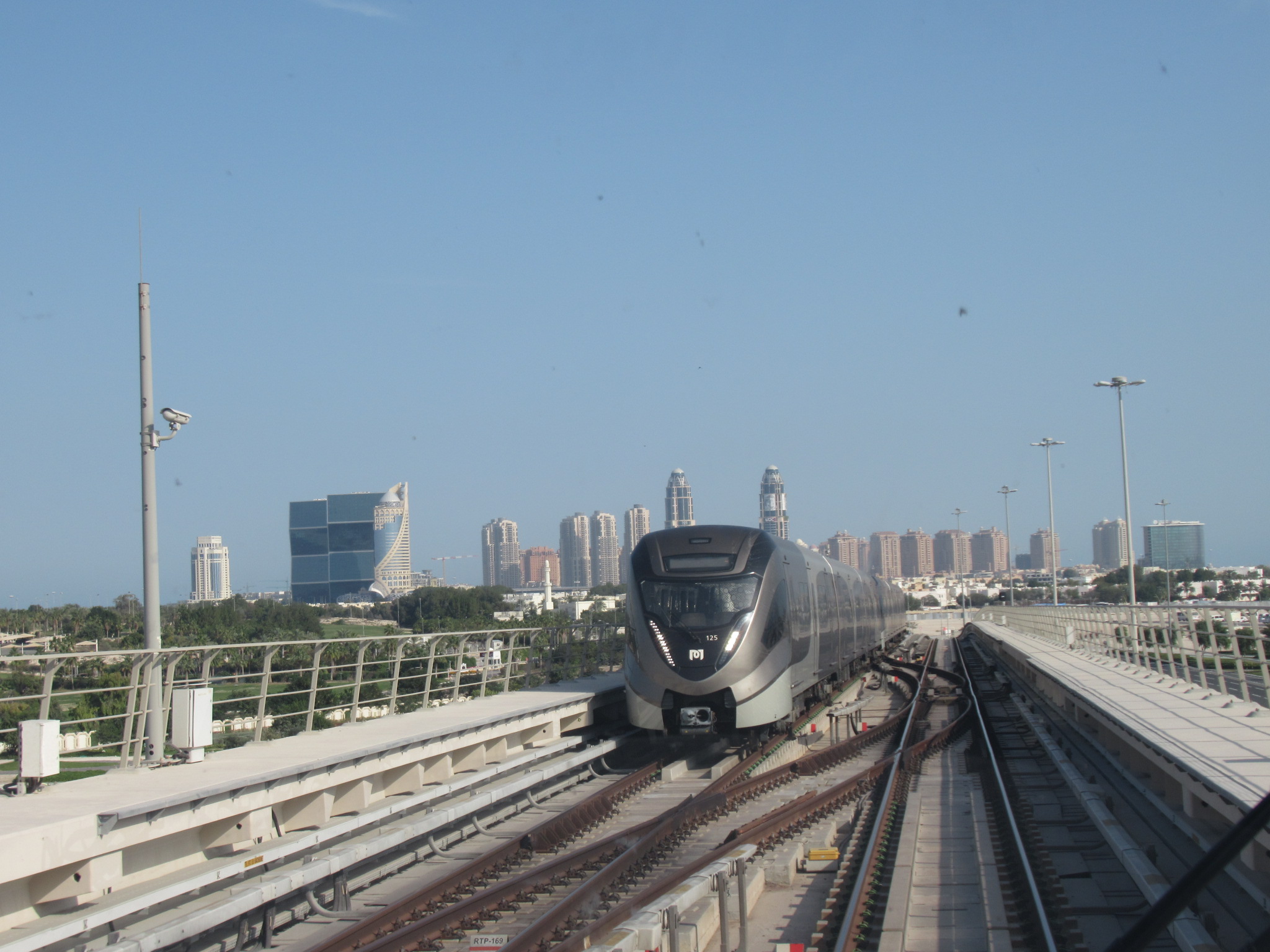 Doha Metro Red Line train, the line serving Lusail
