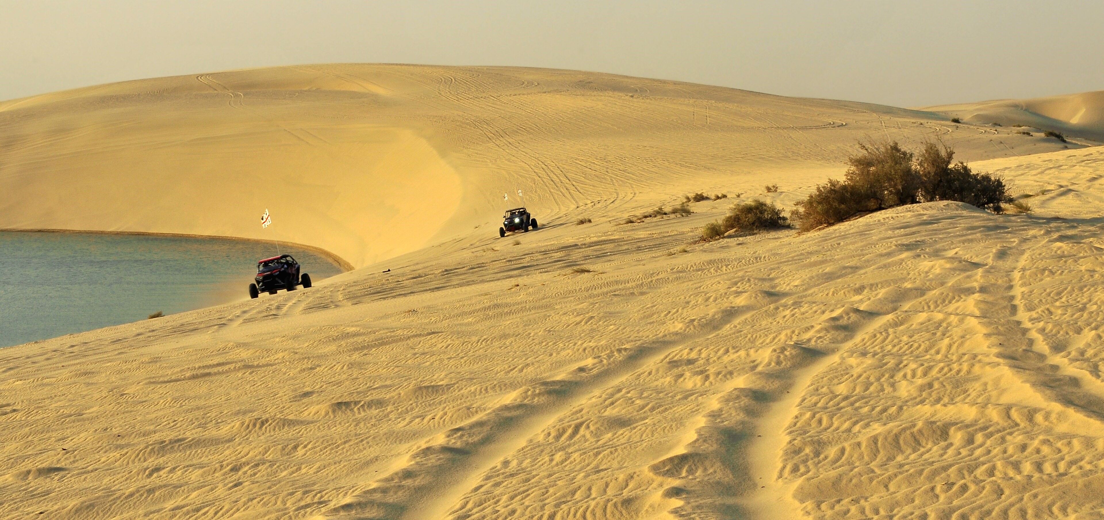 Khor Al Adaid Inland Sea and surrounding desert dunes