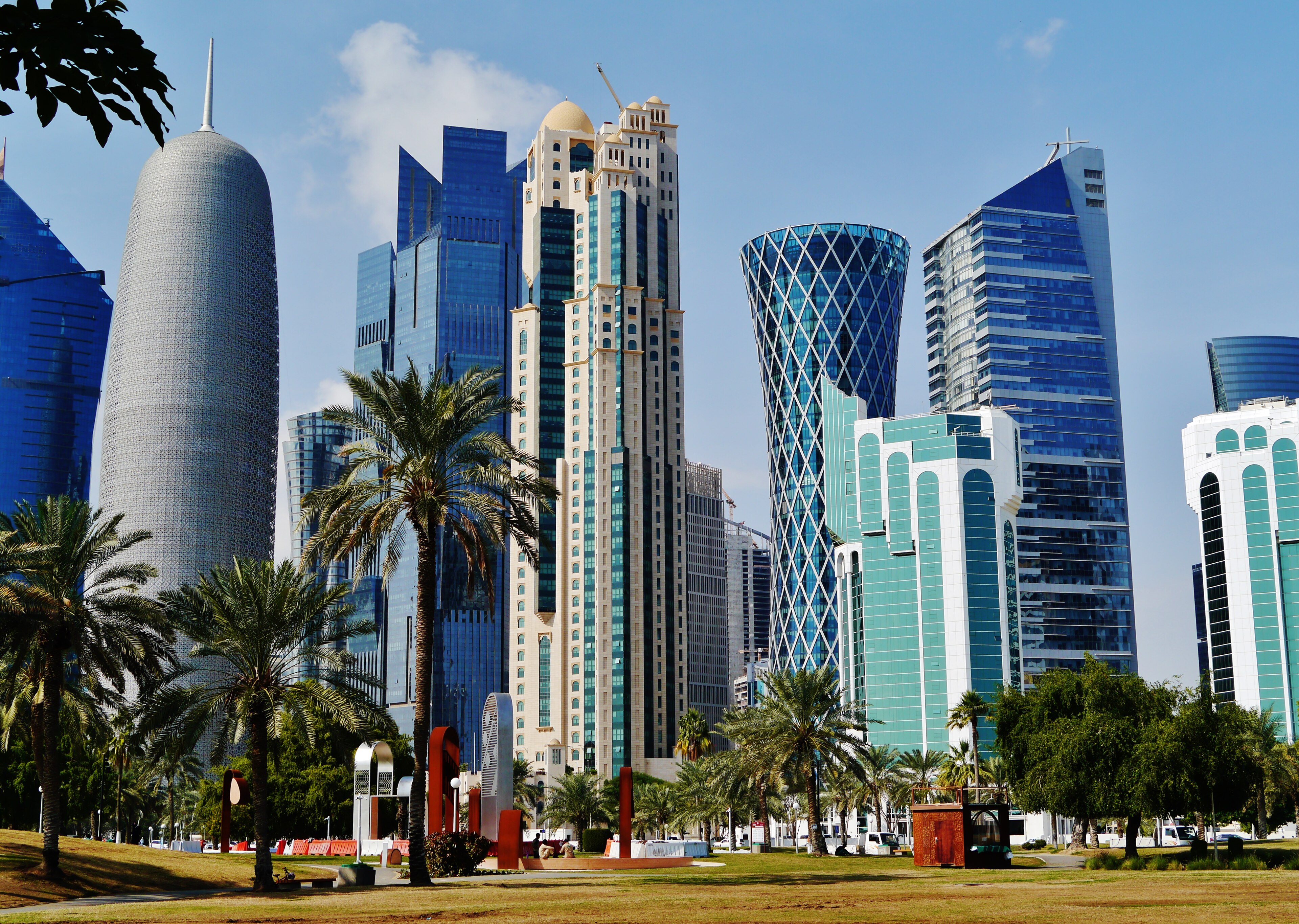 Doha skyline, Katara Towers district