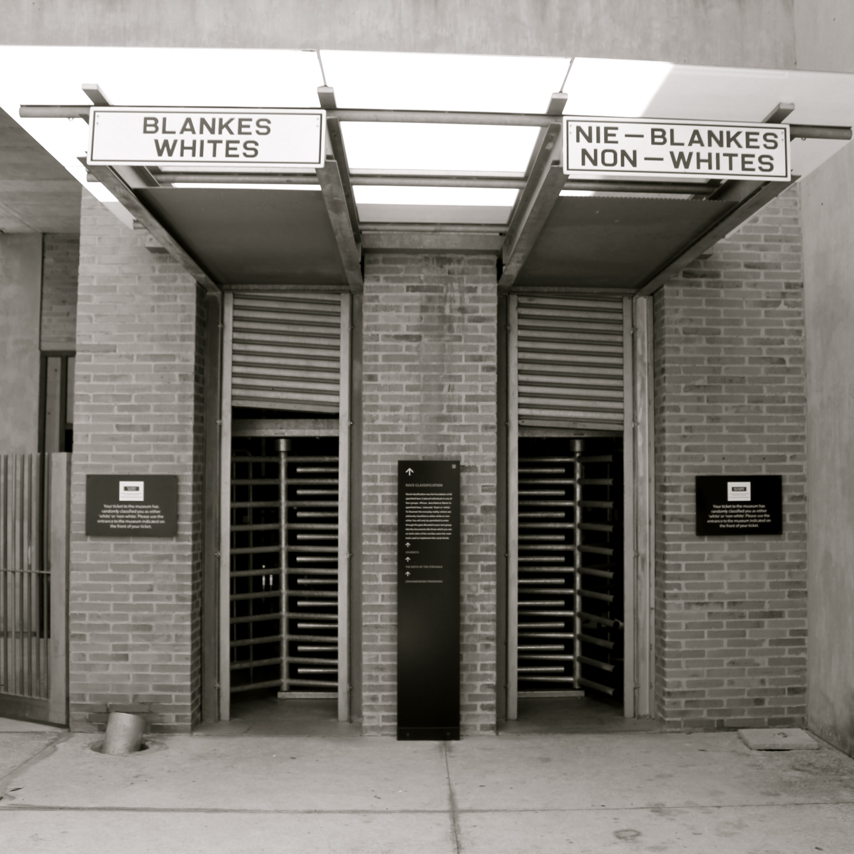 Entrance to the Apartheid Museum, Johannesburg