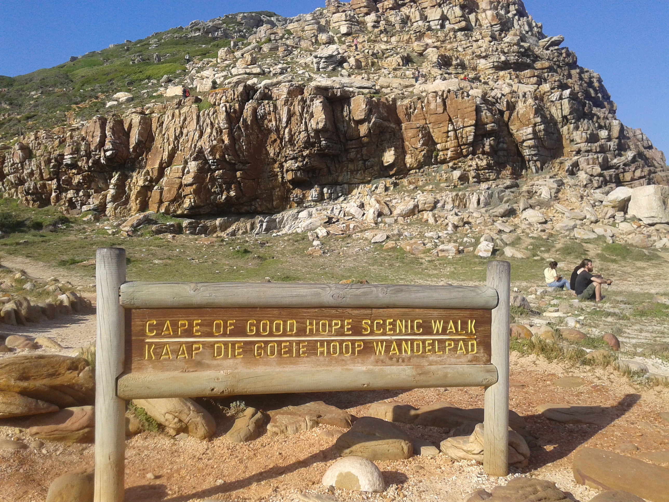 The Cape of Good Hope signboard at the Cape Peninsula