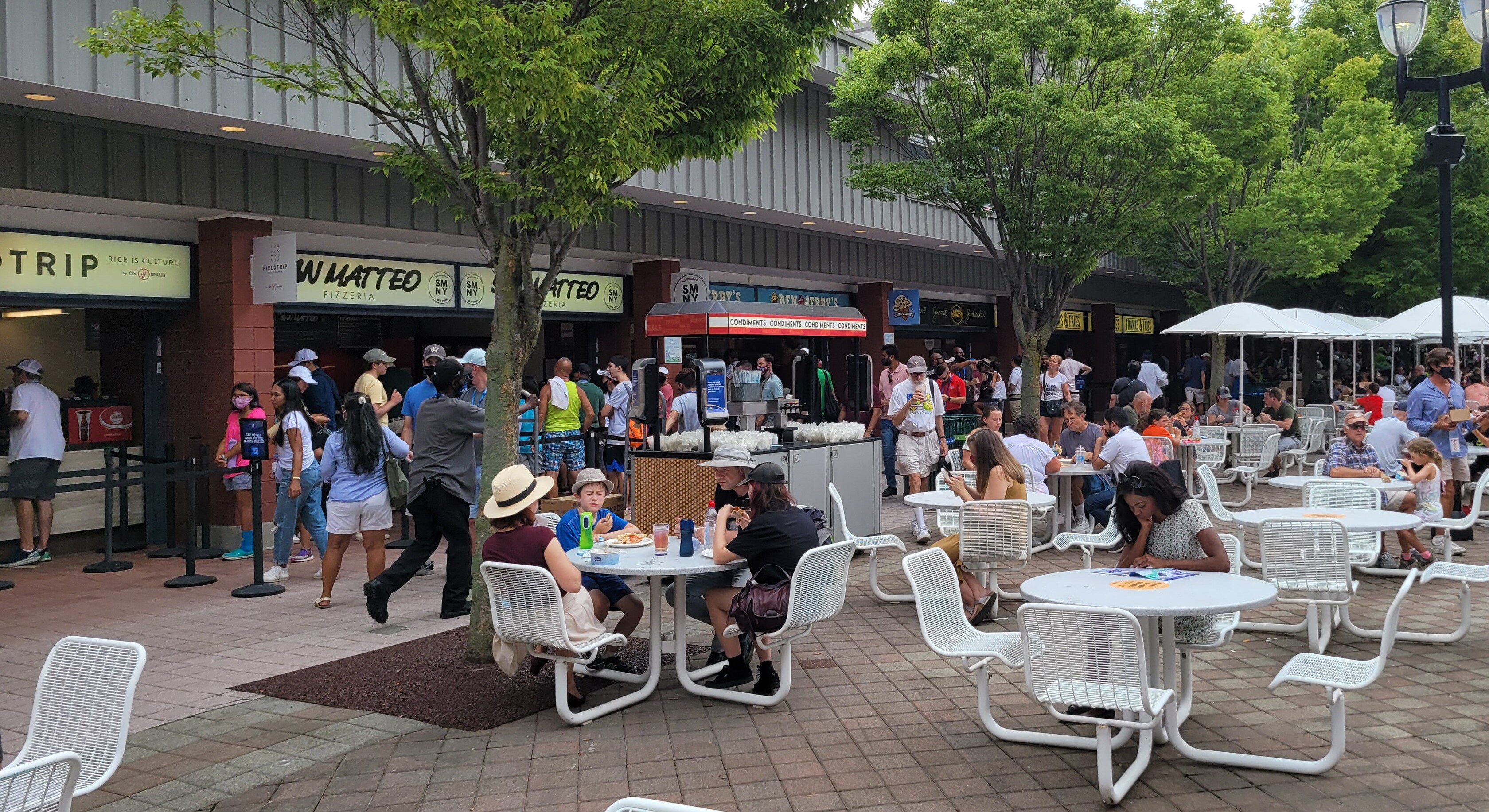 Eating at the US Open