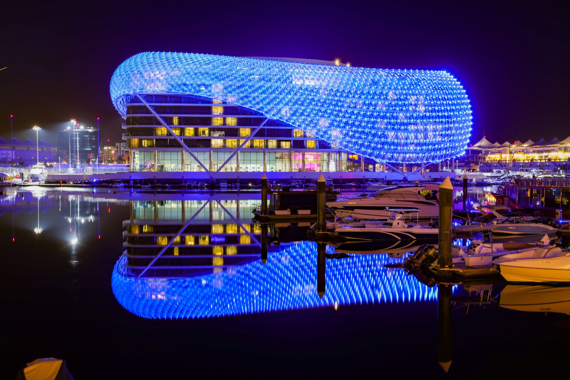 W Abu Dhabi — the Hotel the Cars Drive Through