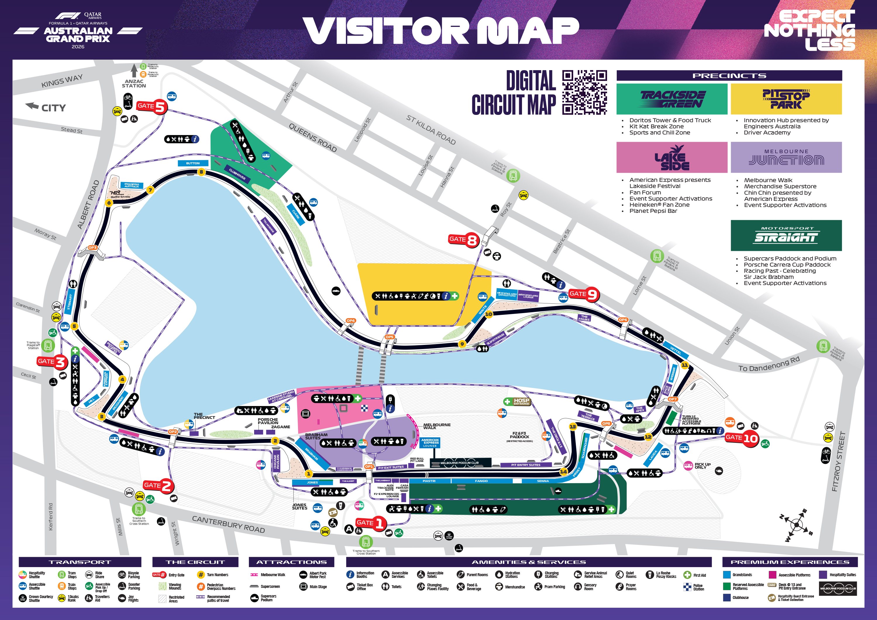 Albert Park Grand Prix Circuit layout