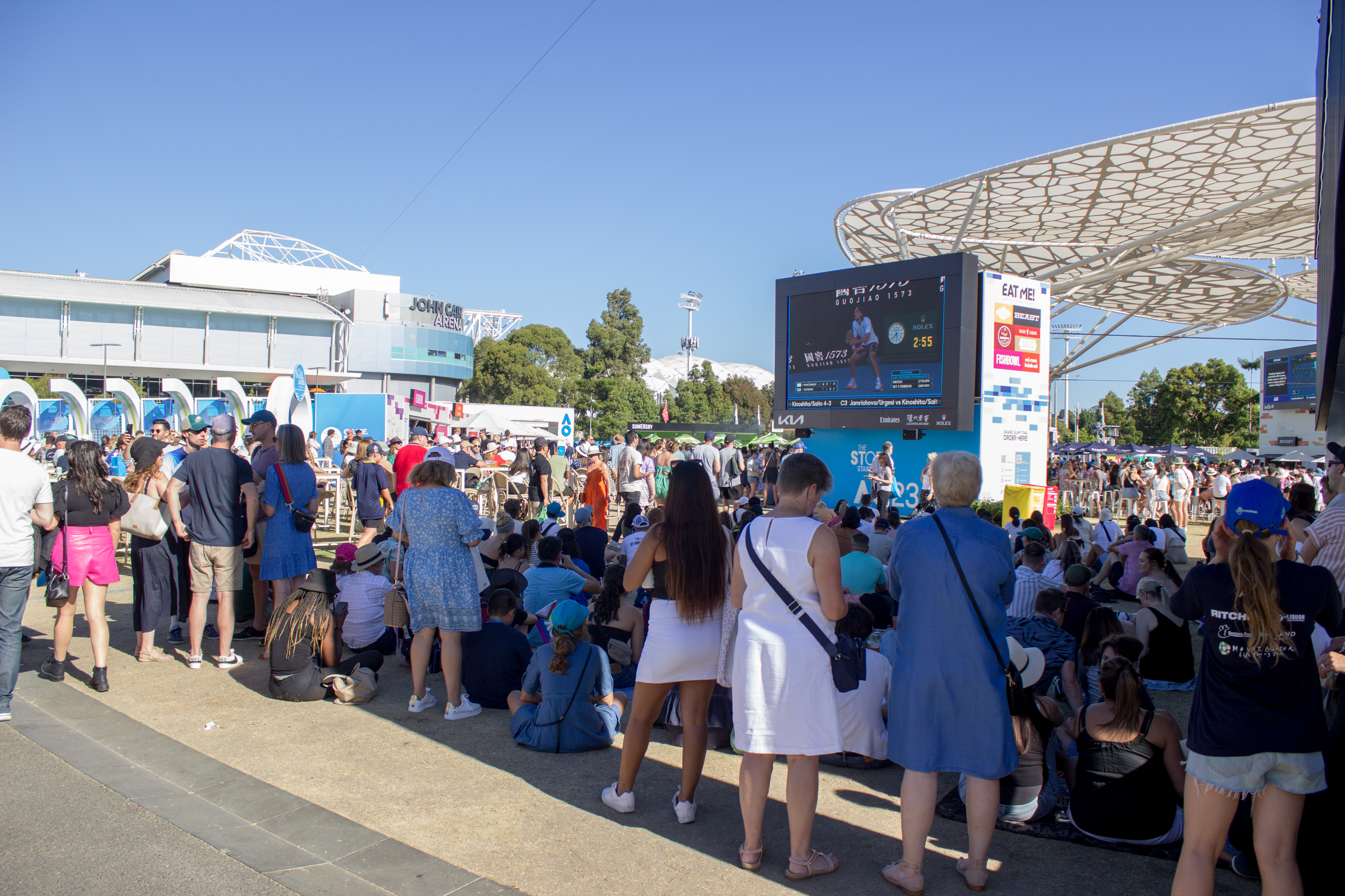Grand Slam Oval & the Food Village