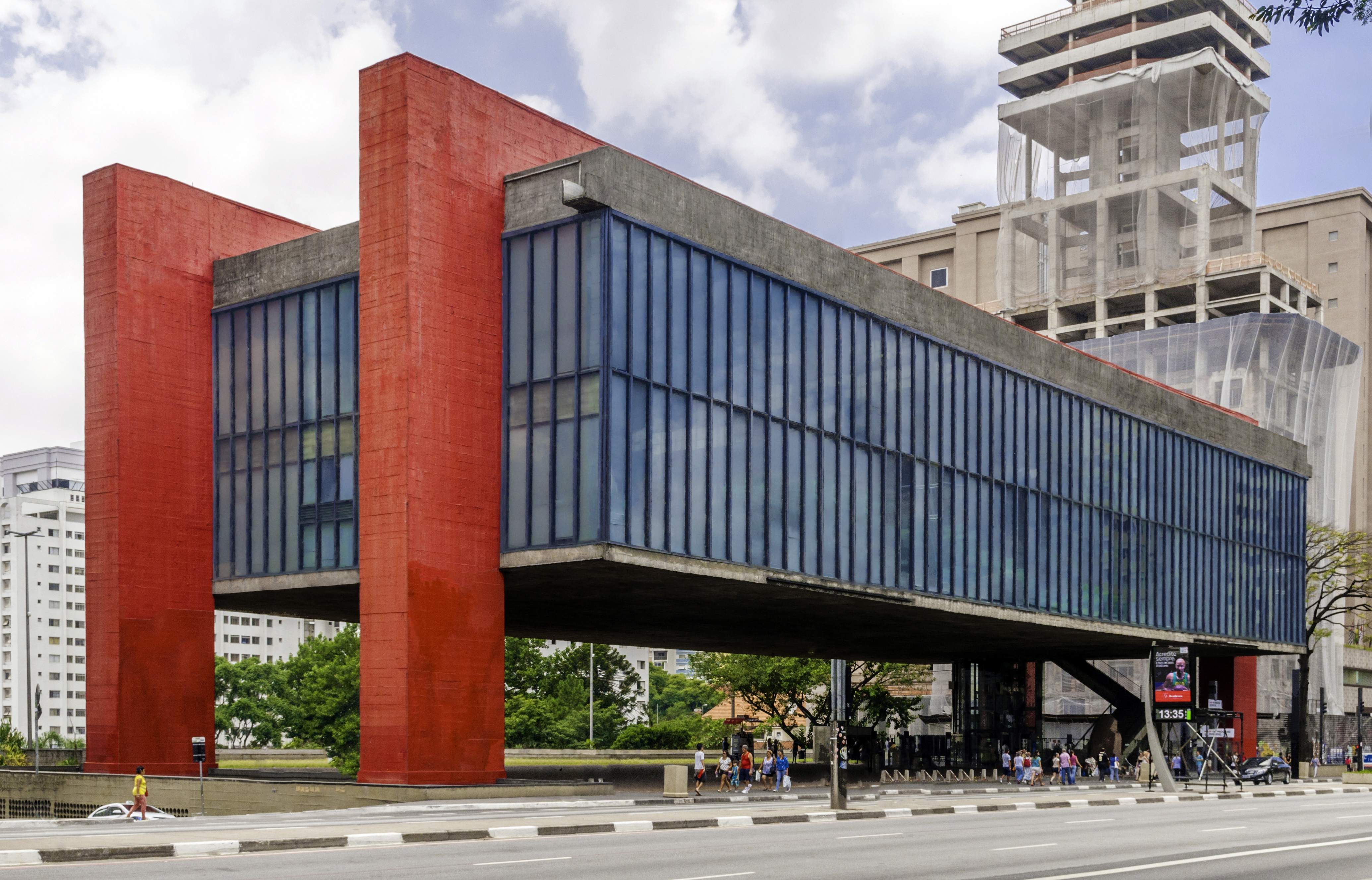 MASP, the São Paulo Museum of Art, northwest view