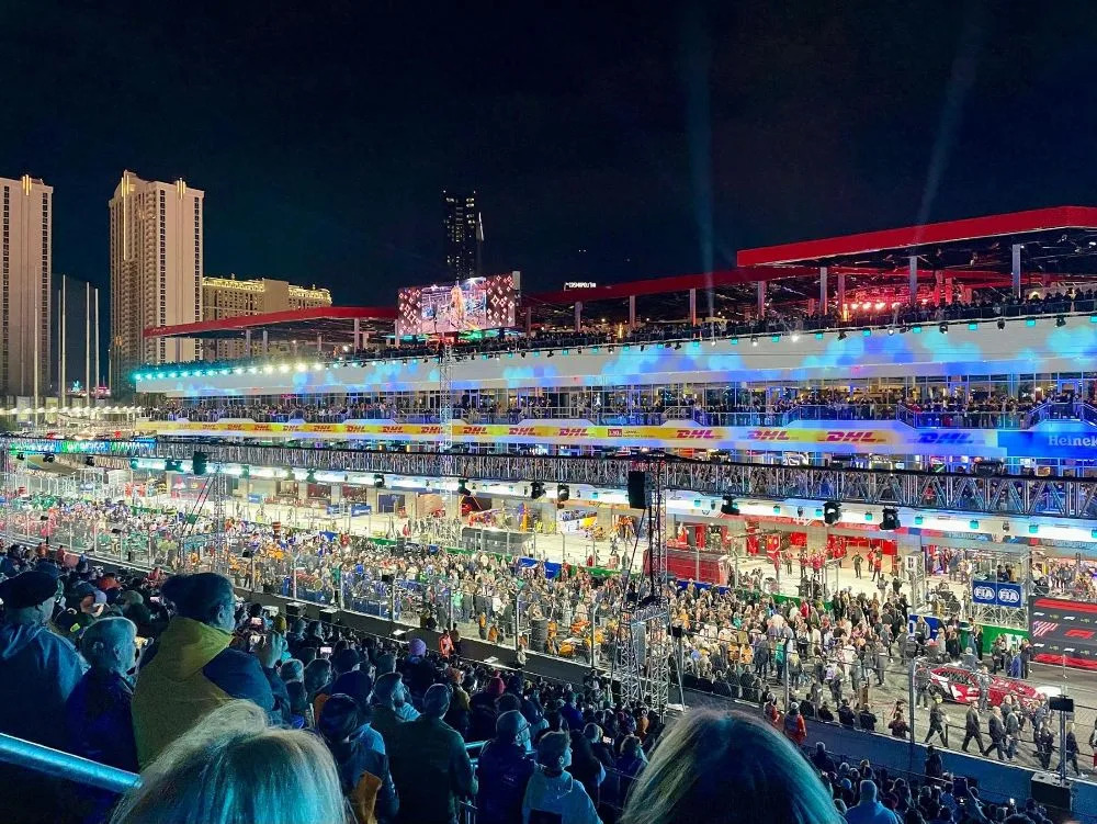 Heineken Silver Main Grandstand — the start/finish seat