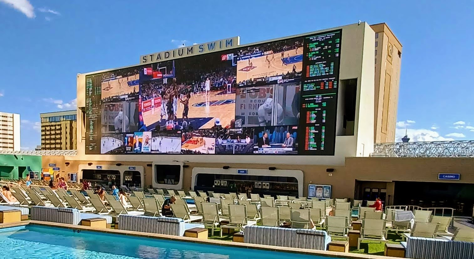 Watching From a Sportsbook — Circa's Stadium Swim