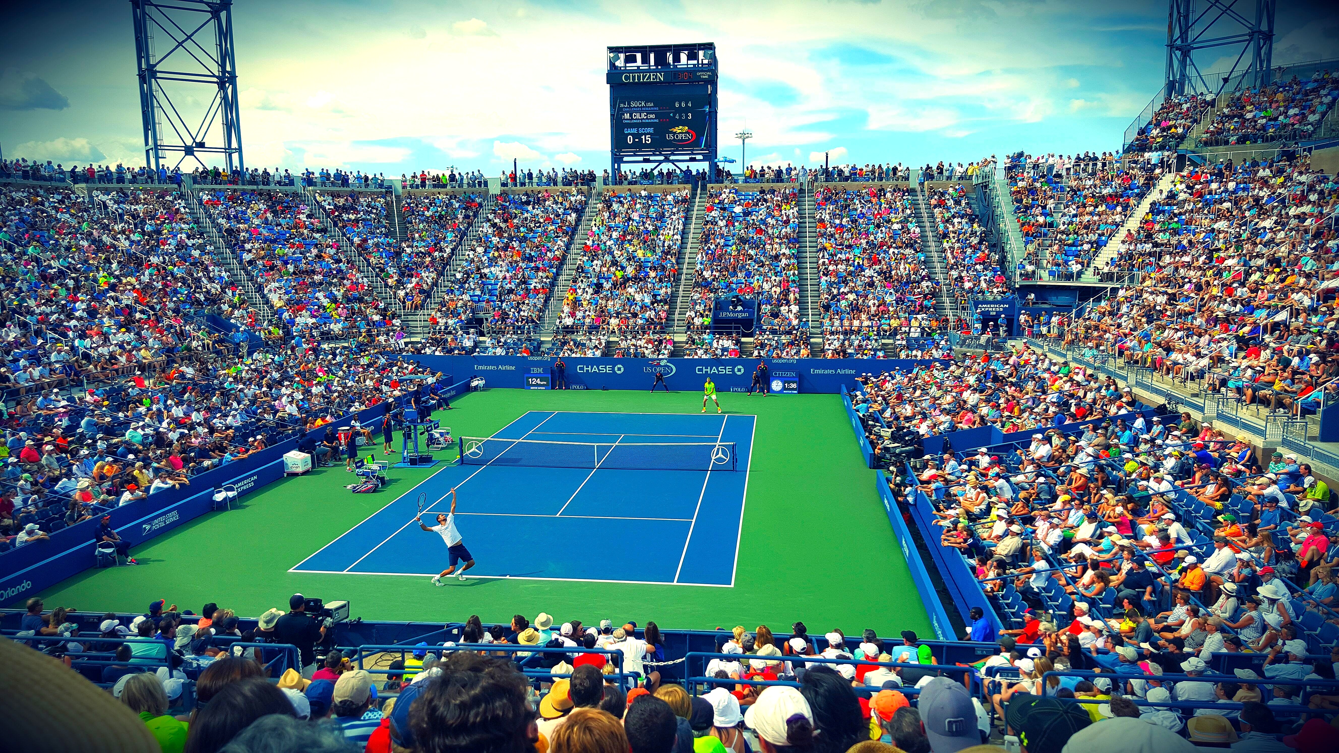 Night tennis at the US Open